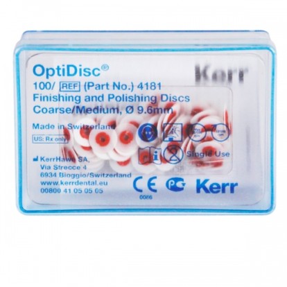 Диски OptiDisc №4181 для финирования, средние 9.6мм (100шт), Kerr / США